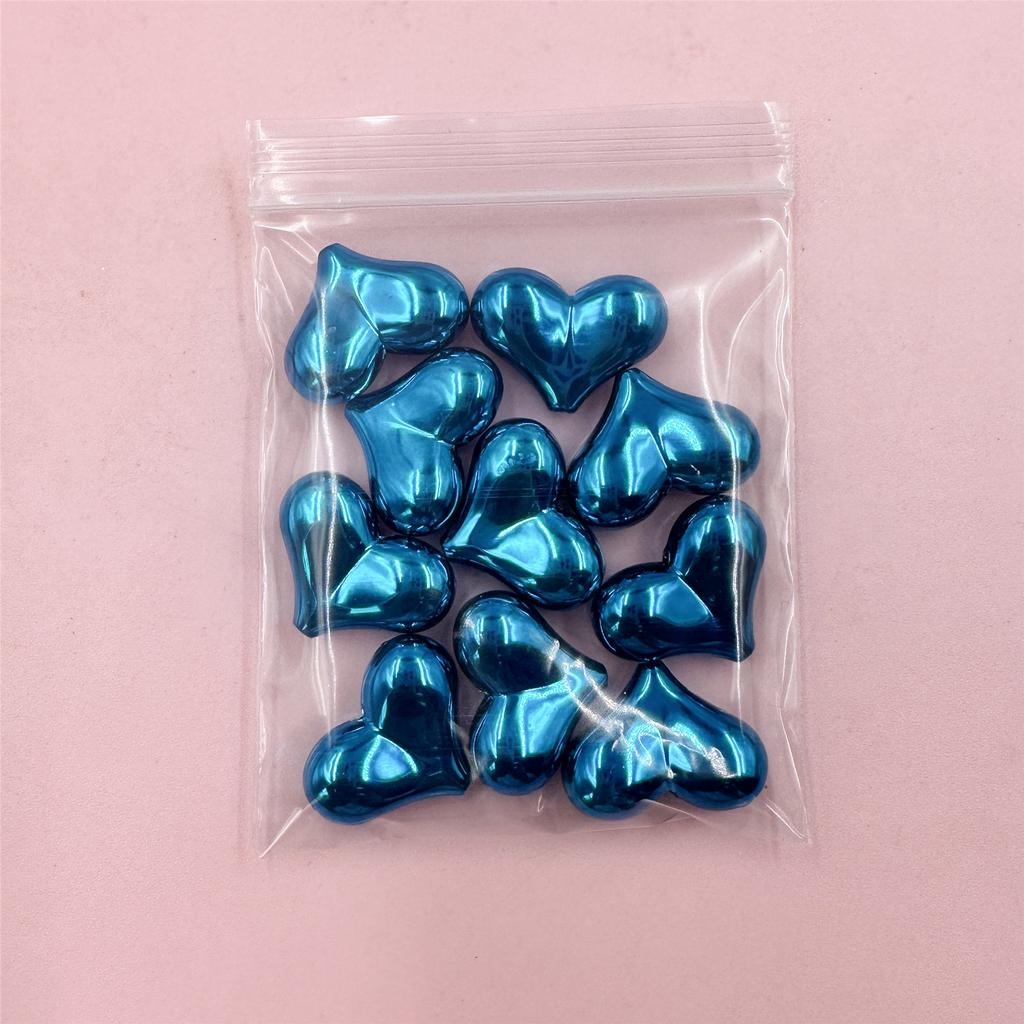 Home Partyzubehör Distanzperlen 22*16mm Bunt DIY 10 STK Acryl Herzform Groß Handgefertigt Zubehör für Schmuckherstellung Lose