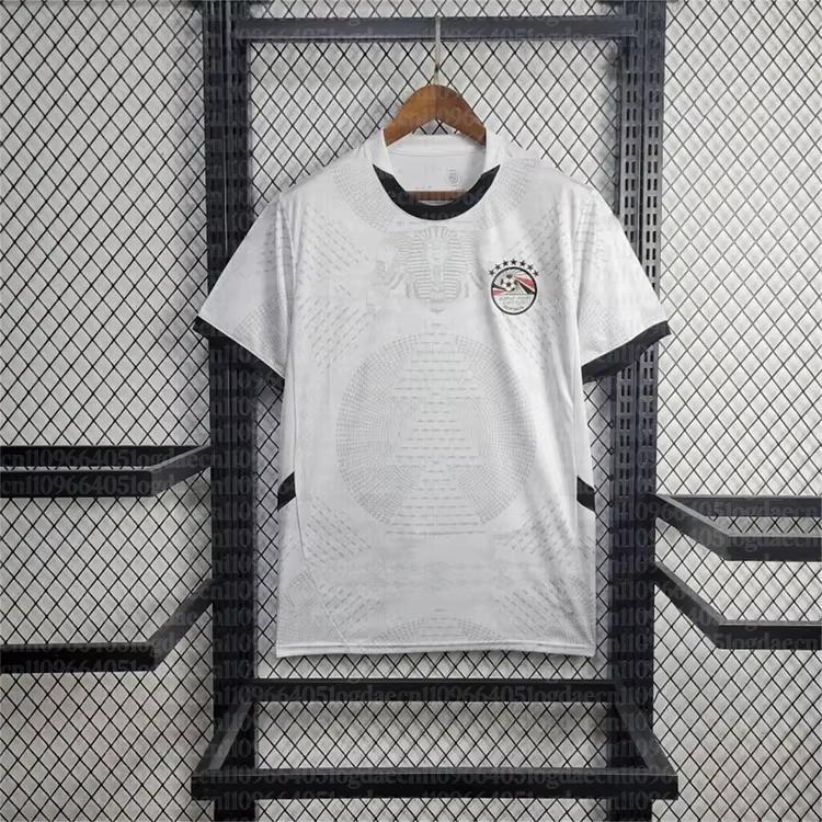 2026 Egypt Home Sports Jersey Men's Football T-Shirt Red Pattern Sportswear Tops Casual Fashion Stylish Trendy Family Kids Tees