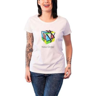 T-shirt Cubo Puzzle da donna/signora del nuovo ordine