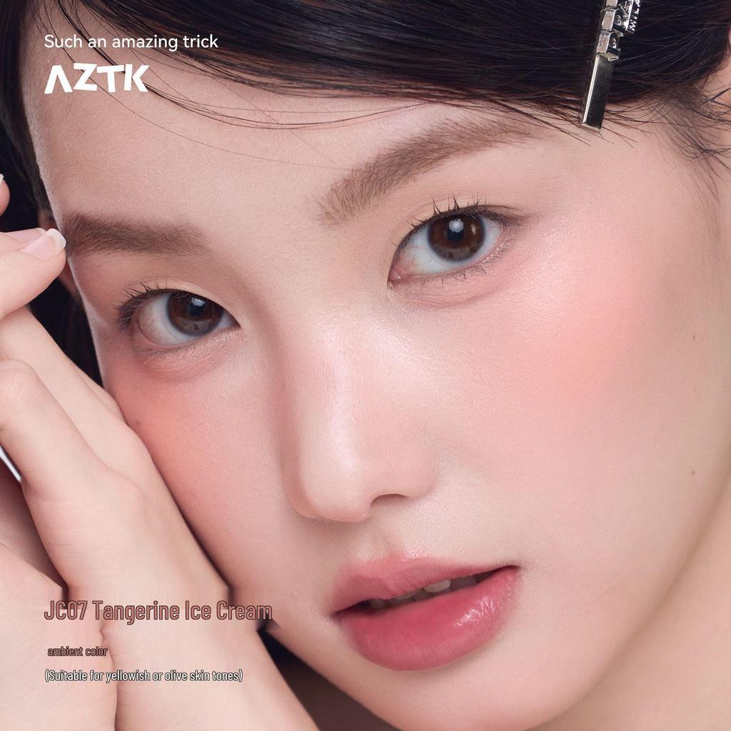 Aztk Dewy Liquid Blush Stick - Natural Cream Blusher for Women