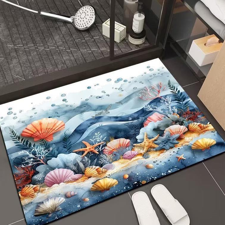 Diatomaceous Earth Non-slip Quick-dry Bathroom Mat – Water Absorbent & Dirt-resistant