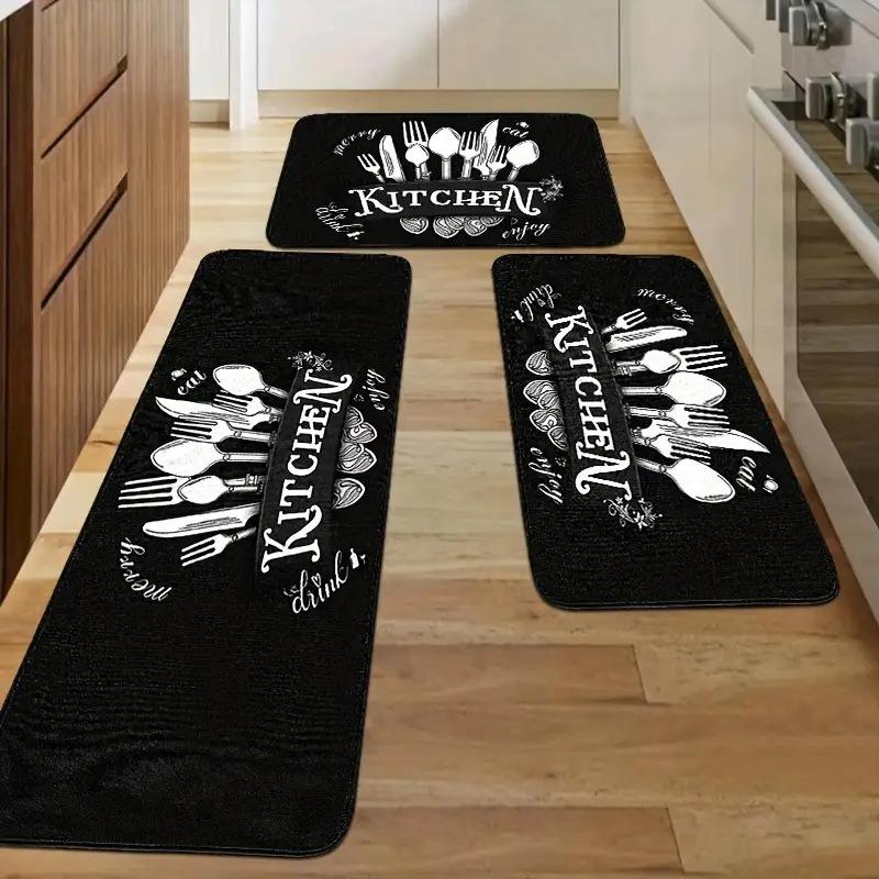 Kuchyňová specifická absorpční sada podložek na podlahu, odolná vůči nečistotám a opotřebení, dekorativní rohožka ke vchodovým dveřím do domácnosti