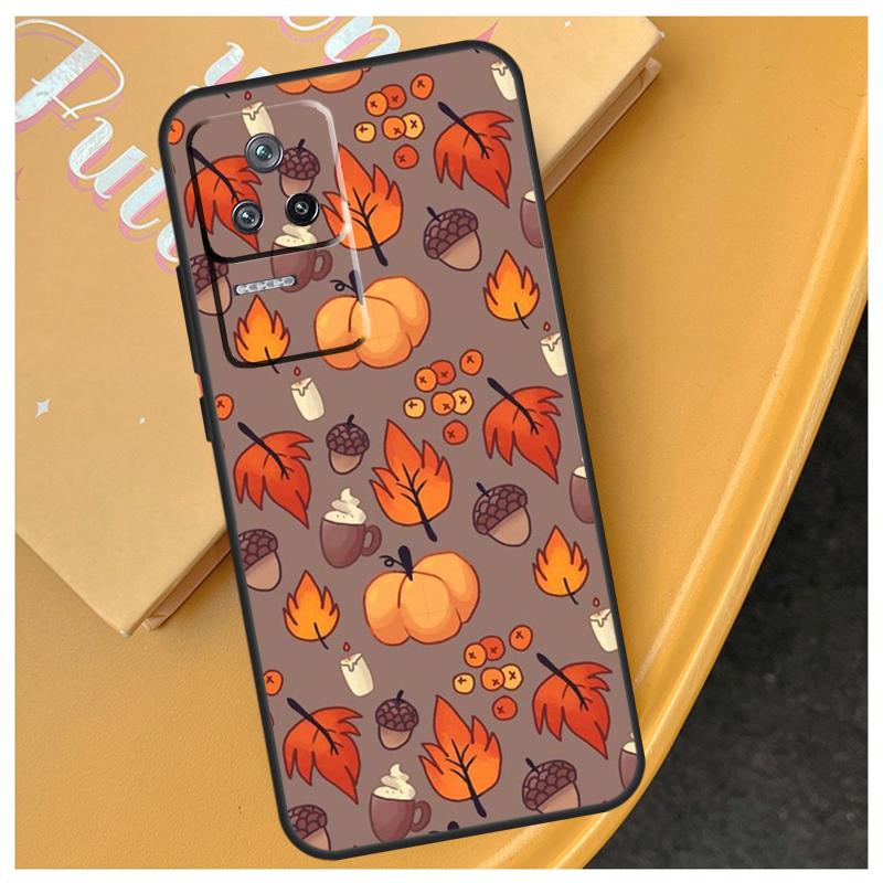 Autumn Leaves Fall Pumpkin Funda For Xiaomi 17 Pro Max 14 15 Ultra 13T 14T 15T POCO X7 X5 X6 Pro F5 F6 F7 F8 Ultra Case