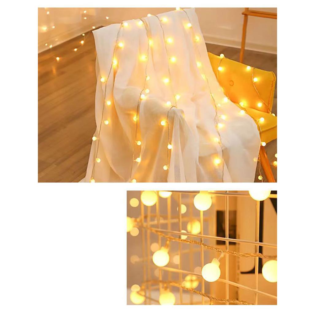 Fairy Lights 10 LED 4.9ft String Lights Battery Powered Warm Lighting Steady On Wire Lights for Outdoor Party Camping
