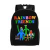 Custom Rainbows Friends Hug It Out Travel Backpack Men Women School Computer Bookbag Video Game College Student Daypack Bags