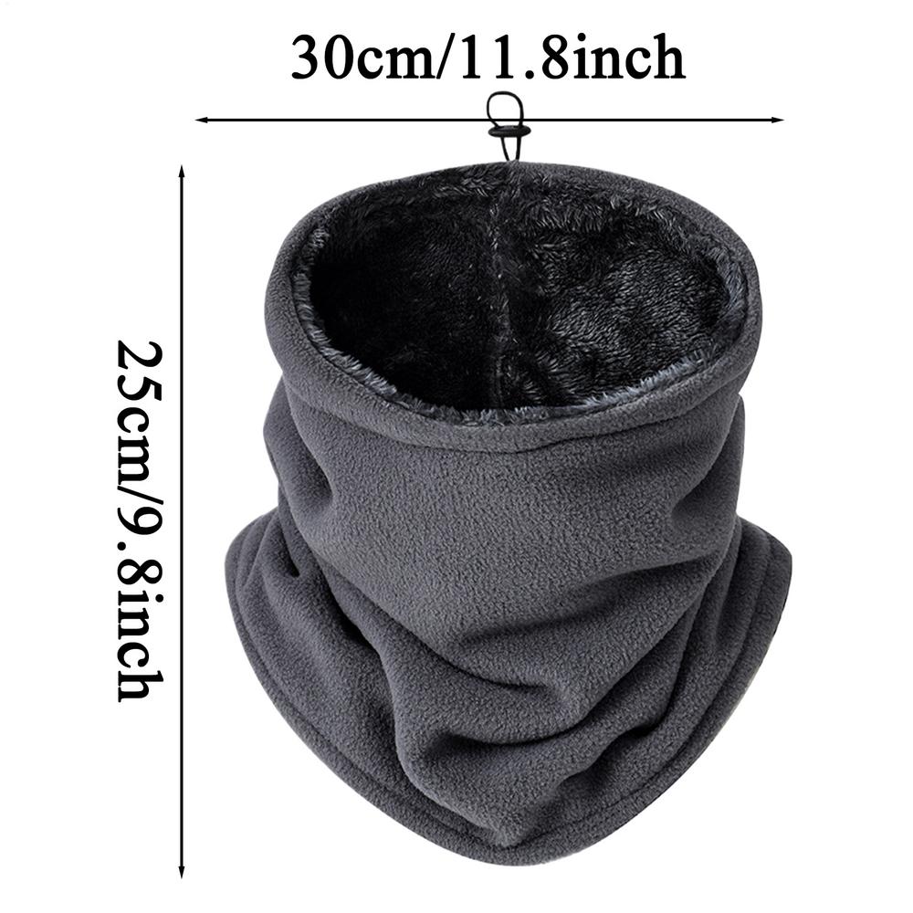 Adjustable Warm Scarf Polar Fleece Windproof Neck Cover  Men Bandana Fleece Neck Warmer Gaiter Ski Tube Scarf Half Face Cover