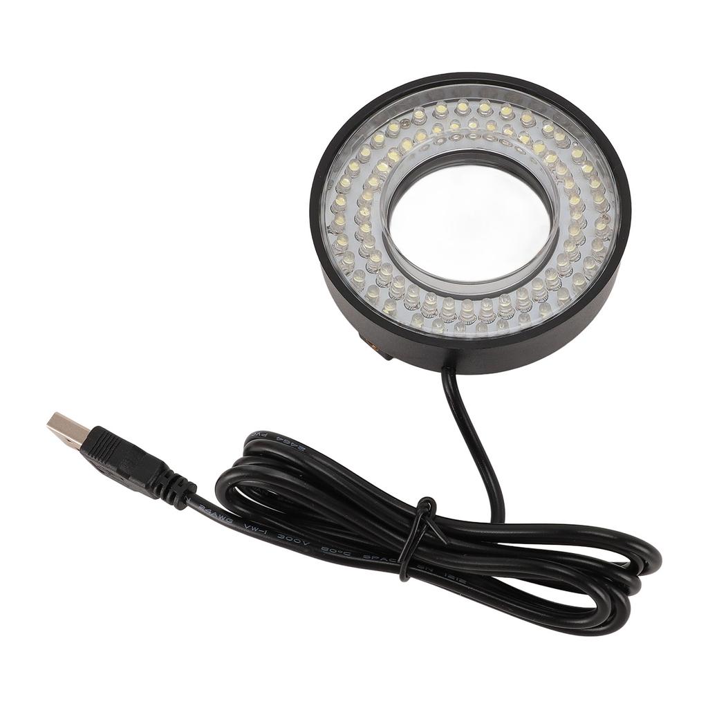 Microscope 72 LED Ring Light 6500K To 7500K Adjustable USB 5V Microscope Light Source for Lab