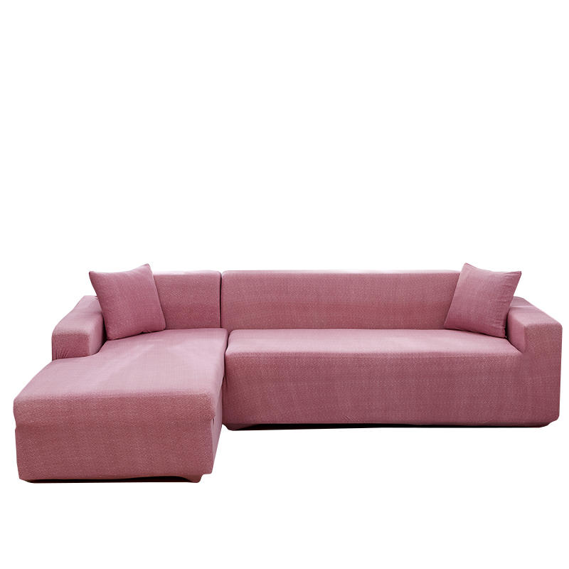 Sectional Sofa Covers for Living Room Stretch Pets Corner L Shape Seat Covers Pink 1 2 3 4 Seater Couch Cover Couch Slipcover