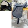 Kožené Drezurní Jednolité Sedlo s Vyměnitelnými Komorami – Elegantní Design Zadní Části