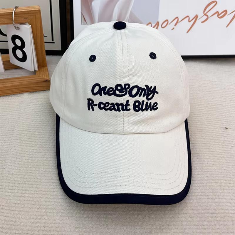 New Embroidery Letters Baseball Cap For Women Fashion Soft Cotton Snapback Peaked Cap Outdoor Sports Visors Sun Hats