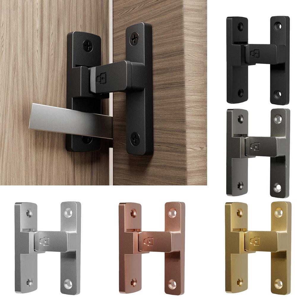90 Degree Door Latch Door Lock, with Screws, Heavy Duty Doors Bolt Lock Flip Latch for Barn Sliding Door