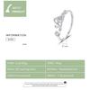 WOSTU Love Ring Resizable Finger Rings 925 Sterling Silver for Women Fine Wedding Ring Jewelry