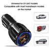 USB Charger 12/24V Universal LED Indicator Dual Port Fast Charging QC3.0 Bowling Car Charger for Automobile