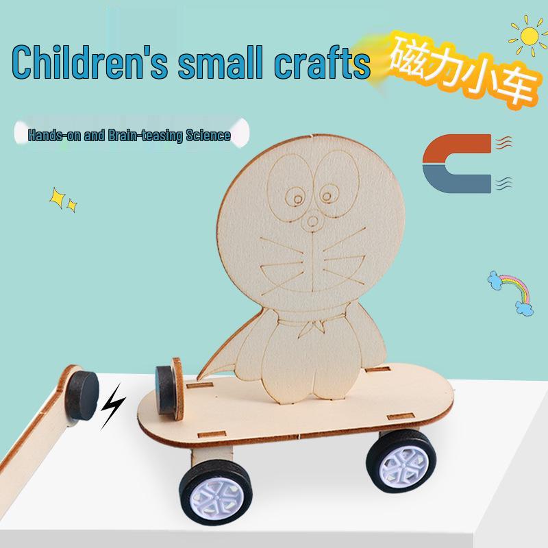 DIY Kids Science Kit: Magnetic Car Maker – Educational STEM Experiment Tools 14*20 cm