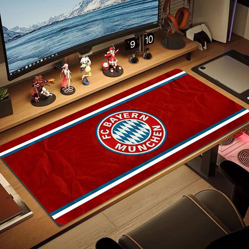 FC Bayern Munchen Large Size Mouse Pad Large Gaming Table Cushion Non-slip Laptop Tablet Big Mousepad XXL Mat Mini PC Playmat With Lock edge