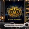 ArazzoBorussia Dortmund Nome Personalizzato Testo Appeso a Parete Personalizzato Arazzo Decorazione Parete Casa