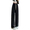 Striped Floor Wide-leg Pants for Women Spring and Summer Korean New Loose High-waist Slimming Straight-leg Casual Sports Pants