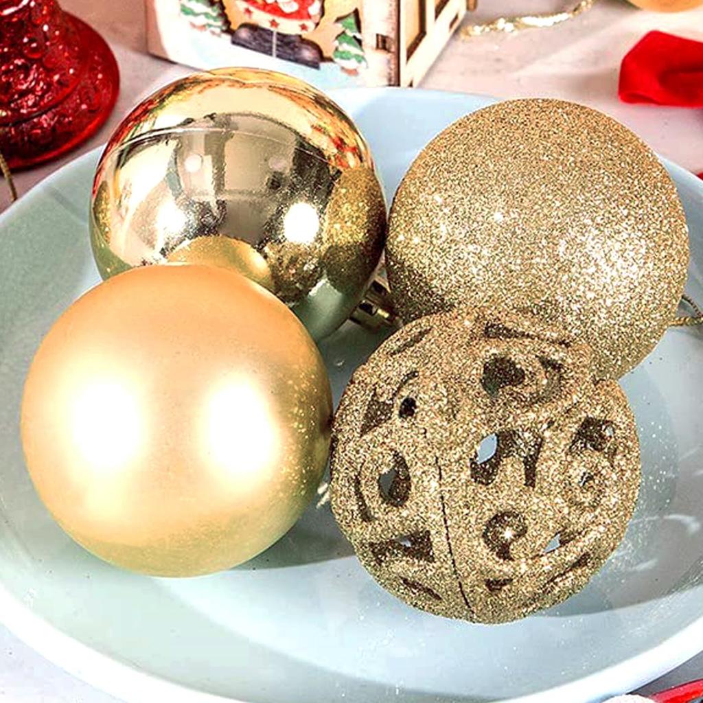 Hanakaze Luxurious Set of Christmas 10 Different Stylish and Gorgeous Gold Perfect for DIY Christmas Decorating and Adding a New 100-Piece