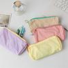 Macaron Einzelfarbig Einfache Federtasche Große Kapazität Tragbare Aufbewahrungstasche Minimalistische Schreibwarentasche für Stifte