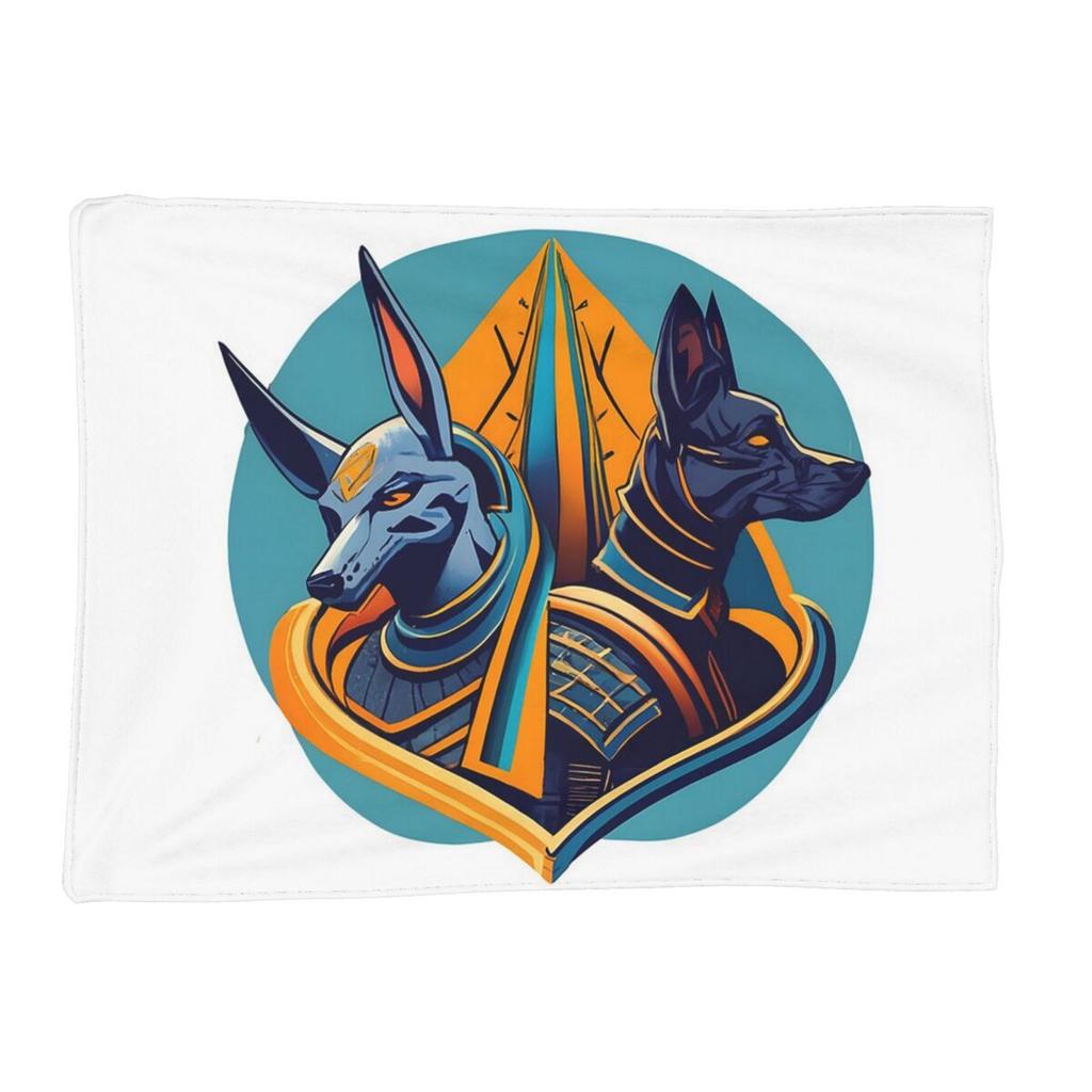Ancient Egypt God Anubis Egyptian Pharaoh Blanket Soft Warm Flannel Throw Blanket Bedding for Bed Living room Picnic Travel Home