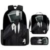 Skibidi toiletman schooltas titan monitorman rugzak schoudertas etui driekoppige set