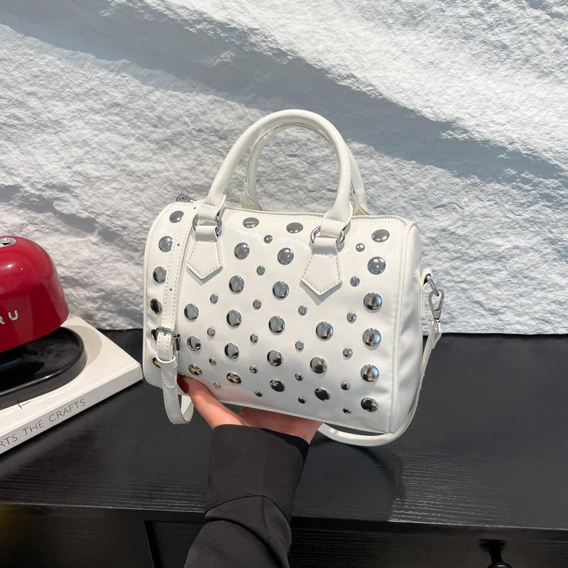 Torba damska w stylu wiatru, z nitami, nowa, spersonalizowana, wszechstronna, na ramię, torba