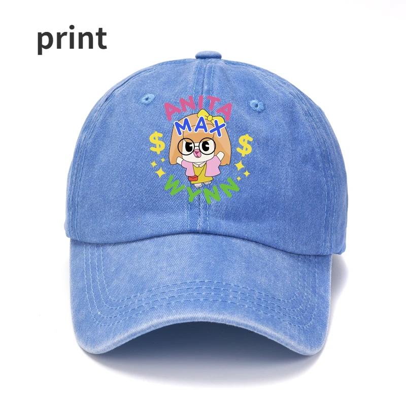ANITA MAX WYNN Baseball Cap for Unisex Women Hip Hop Cartoon Print Mesh Hat Cute Trucker  Hat Casquette Gorras Bone