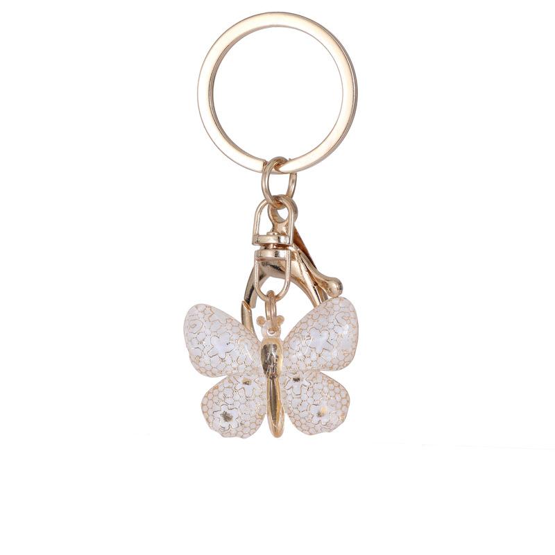 Gradient Color Butterfly Pendant Keychain Classic Retro Bag Pendant Practical Durable Backpack Hanging Accessory Fashion Gift For Best Friend