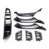 For BMW F10 F18 Car Inner Window Lift Switch Armrest Panel Door Handle Trim 7pcs