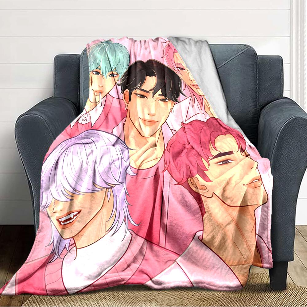 1 pezzo KPop Demon Hunters SAJA BOYS1 Coperta, Regalo, per Uomini e Donne, Coperta Morbida, Ottima per Divano Letto Divano Viaggio, Coperta Leggera in Flanella