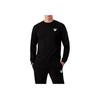 Emporio Armani EA7 FW22 Logo Print Crew Neck Long Sleeve Sweatshirt Men sweatshirt Black 6LPM69-PJEQZ-1200
