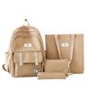 Nuovo Stile Semplice Semplice Leggero Grande Capacità Zaino in Quattro Pezzi Zaino Trendy di Alto Valore