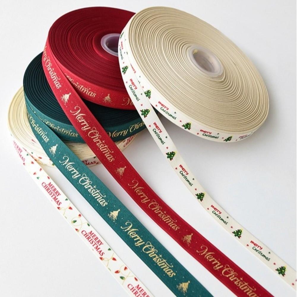 2M Dacron Christmasn Ribbon Red Gift Wrapping Ribbon Holiday Decor Gift Packing  Christmas