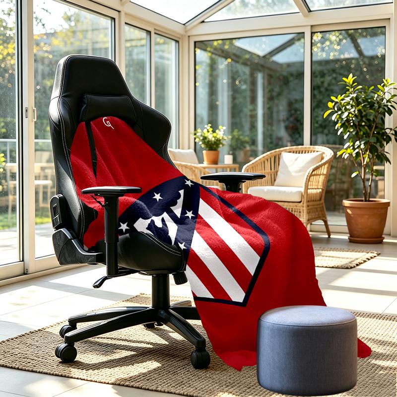 Coperta con Stampa Atletico Madrid - Morbida e Confortevole, per Camera da Letto, Viaggio, Divano, Decorazione per la Casa - Regalo di Compleanno o Natale per un Amico