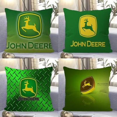 JJohnLogoDeeres Anime Kussensloop Inches Boerderij Decoratie Huis Gooi Kussenslopen voor Bank Decoraties