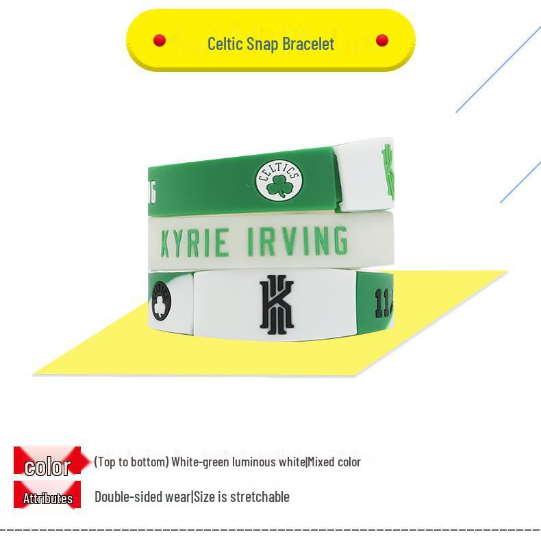 Brooklyn Nets Kyrie Irving No. 11 Adjustable Silicone Bracelet