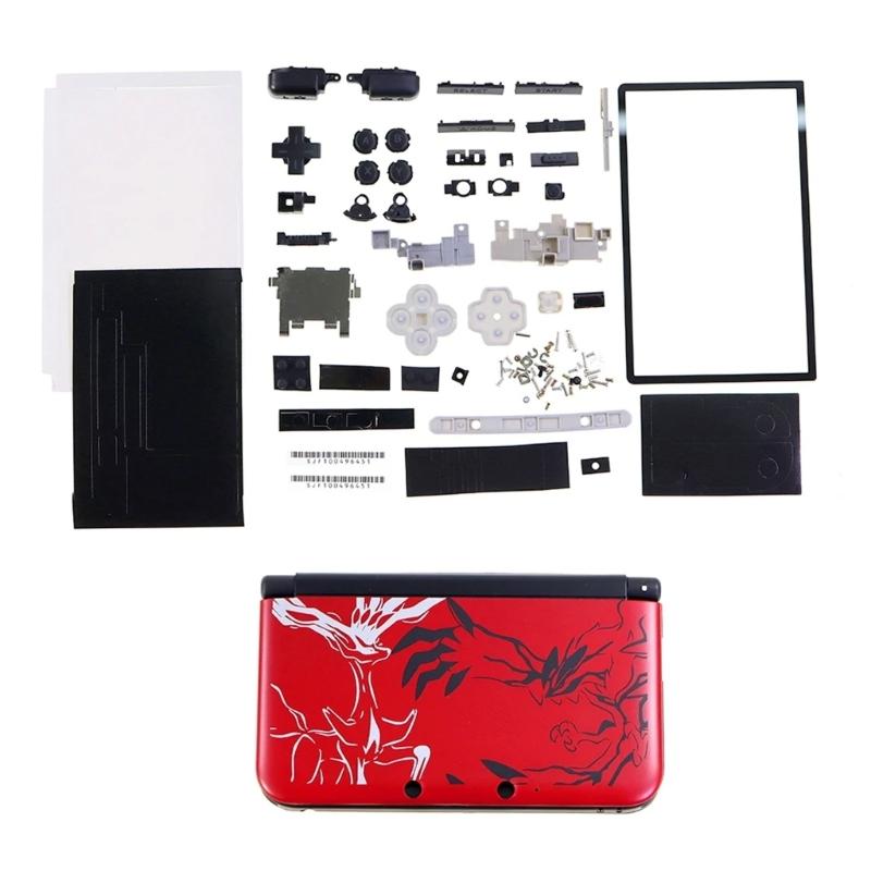 Full Housing Protective Case with Button Replacement Kit Portable Suitable For 3DS XL Video Game Consoles Unisex