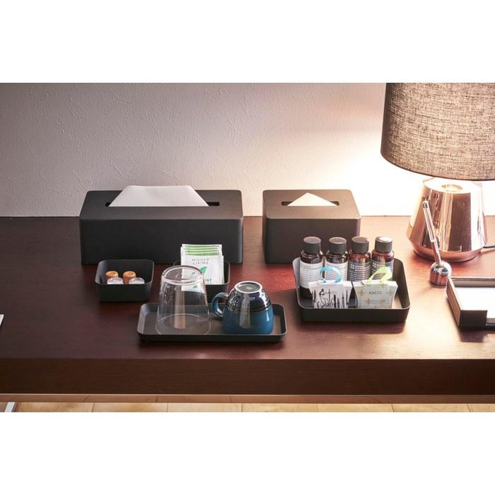 Yamazaki Amenity Box Tower Wide Black 4228 (W30 X D13.5 X H5cm)