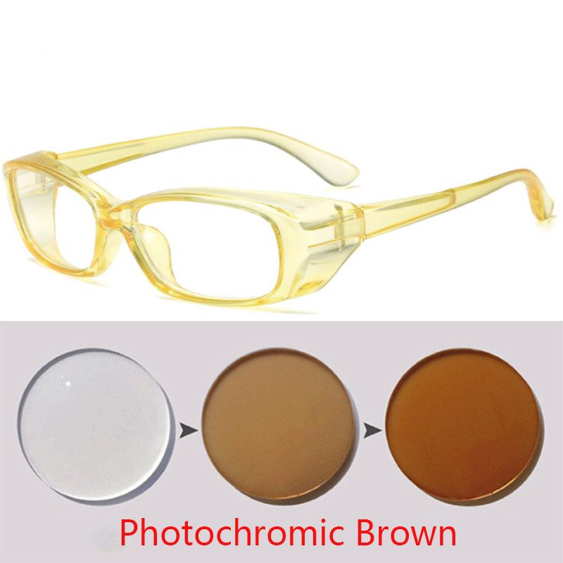 Vintage Small Square Glasses Women Steampunk Rectangle Men Fashion Shades Punk Photochromic Eyewear 0 -1.0 -1.5 To -6.0