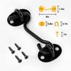 Heavy Duty Stainless Steel Gate Lock Hook and Eye Latch Screen Latches Barn Door Lock Gate Latch