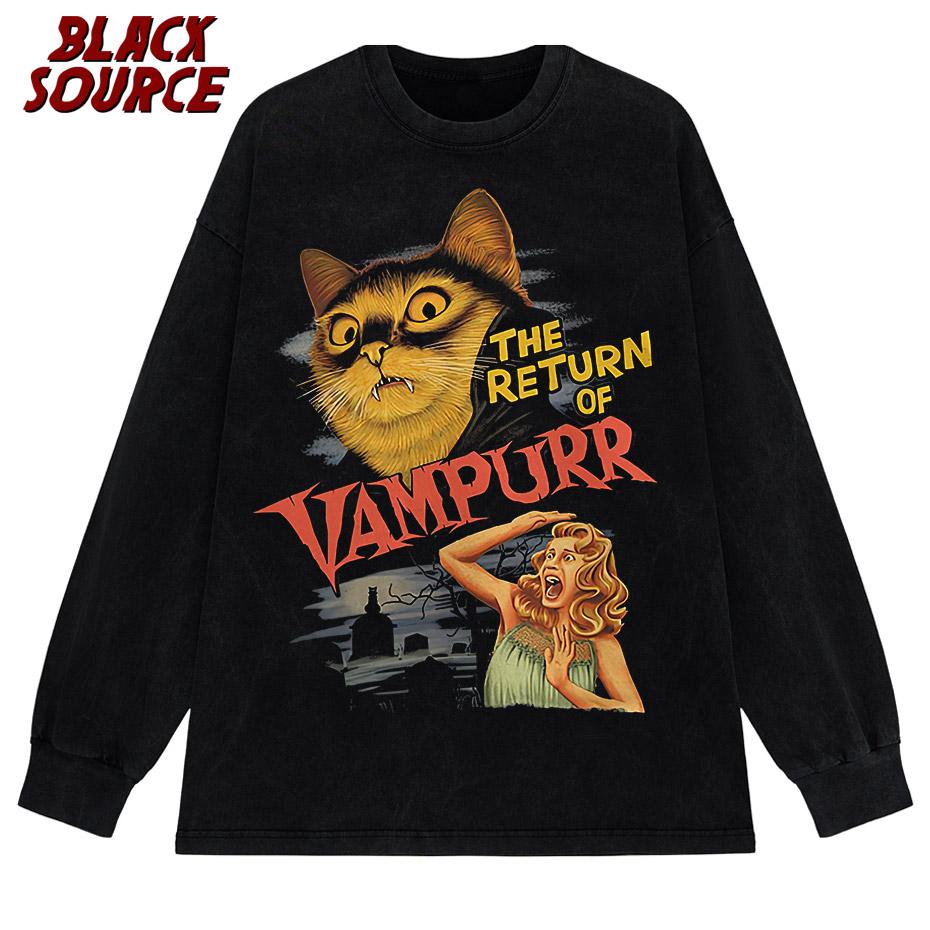 The Return Of Vampurr TShirt Men O Neck Cool Summer T Shirts Short Sleeve Tees Fashion Tops