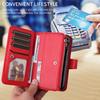 For iPhone Air Magnetic Leather Case Mobile Cover with Detachable Zipper Wallet Strap