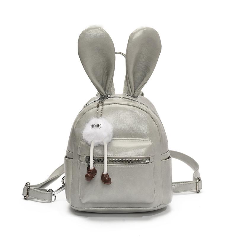 Cute rabbit ears small backpack 2025 new Mori sweet girl fashion niche versatile travel backpack