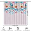 Black Cat Shower Curtain With White Background Home Decor Bathroom Accessories For Cats Lovers Polyester Waterproof Design (72 X