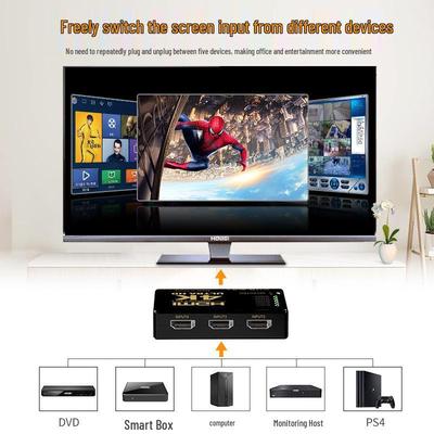 4K HDMI Switcher: 5-in-1 Out Video Converter with Remote and Manual Switching