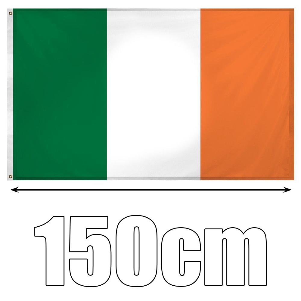 Neue 90 x 152 cm große Irland-Flagge, Irland, Irland, Dublin, St. Patrick Day, Fußball
