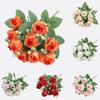DIY Artificial Rose Bouquet 10 Heads Artificial Camellia Peony Flowers  Home Decor