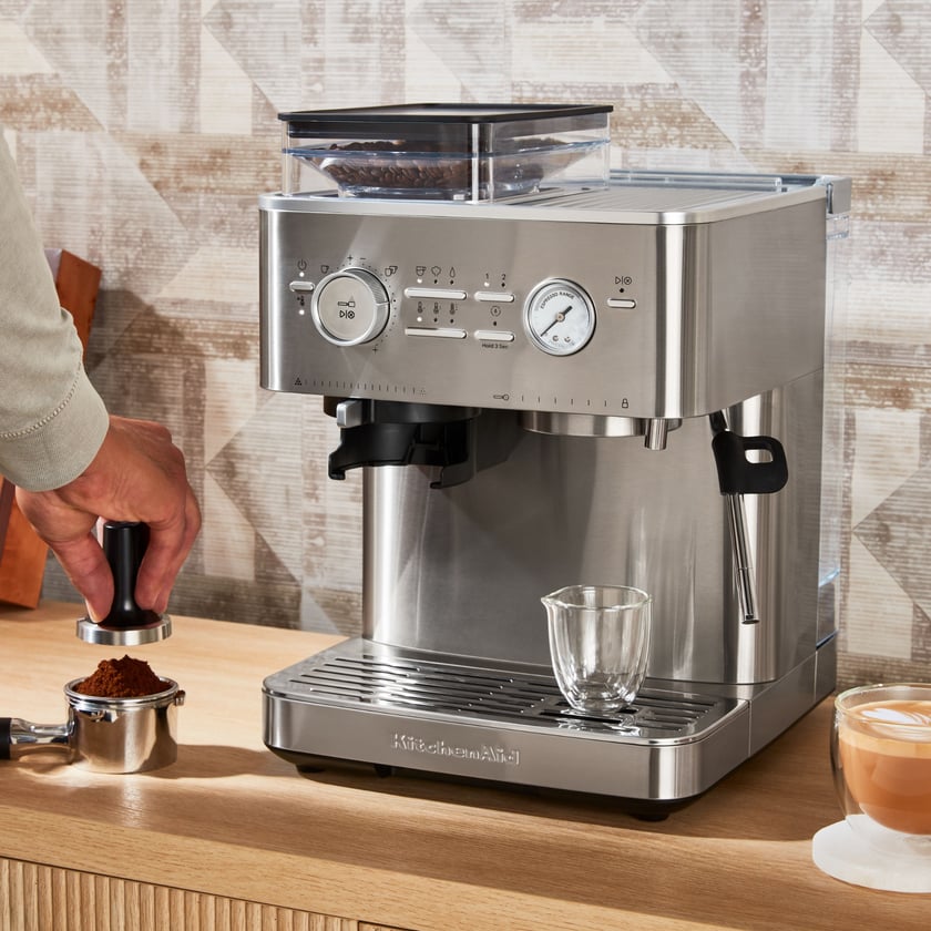 Kitchenaid Semi-Automatic Coffee Maker Kitchenaid Color: Brushed Steel