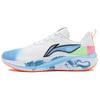 Li Ning Cushioning Slip Resistant Abrasion Resistant Low top Running Shoes Men's Blue Pink ARPU003-14(Team205--)