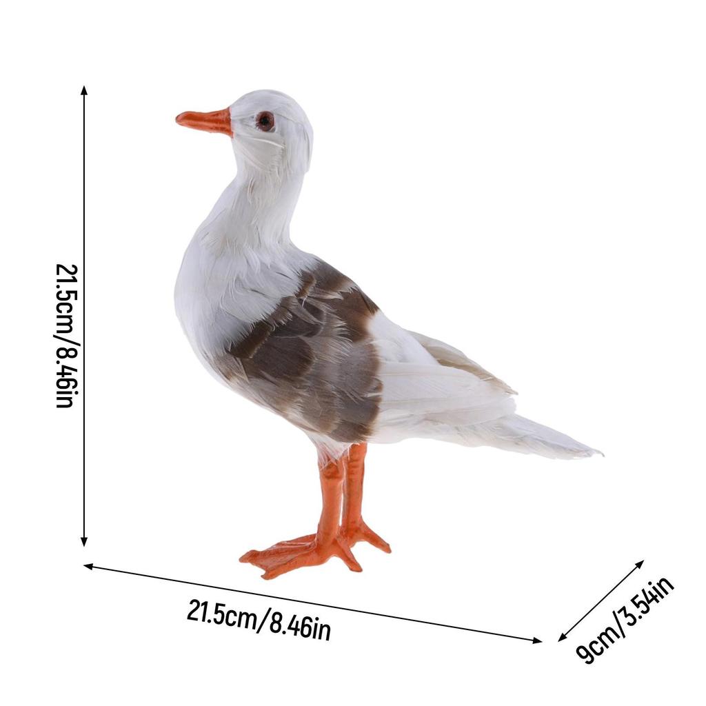 Gaviota Simulada Pájaro Artificial Adornos de Jardín